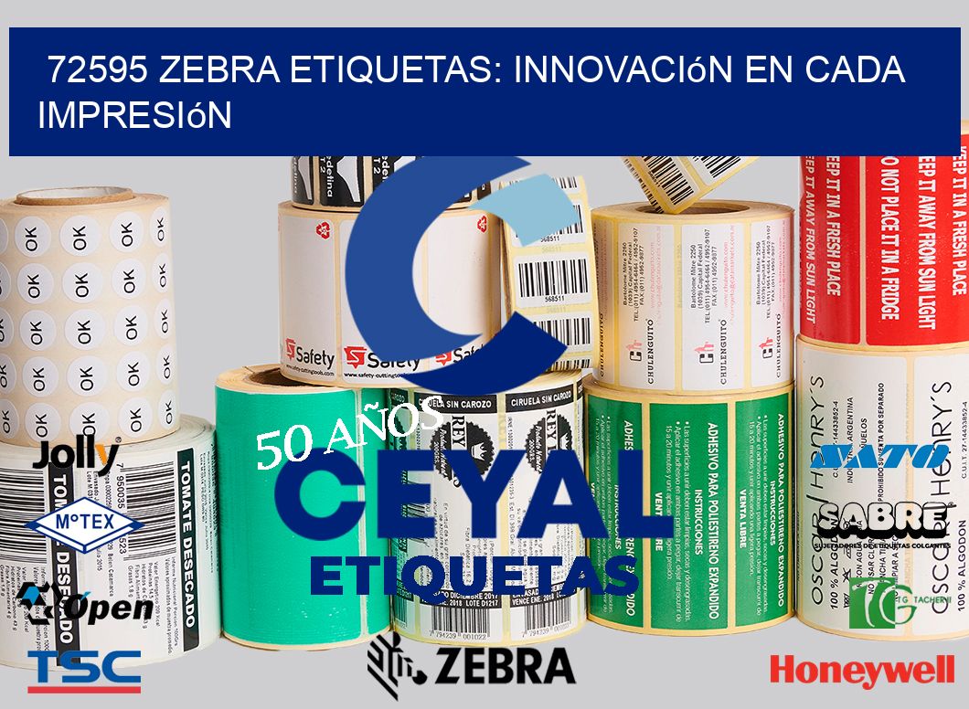 72595 Zebra Etiquetas: Innovación en Cada Impresión