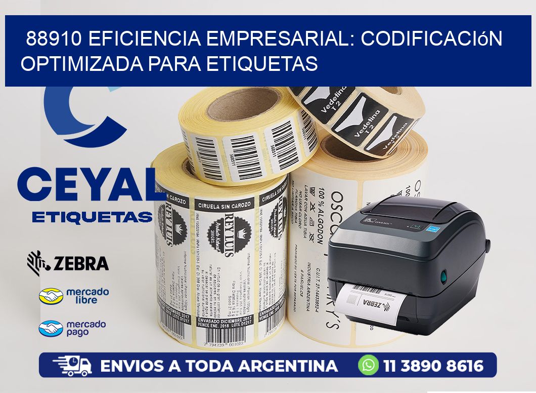 88910 Eficiencia Empresarial: Codificación Optimizada para Etiquetas