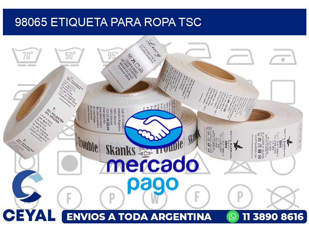98065 ETIQUETA PARA ROPA TSC