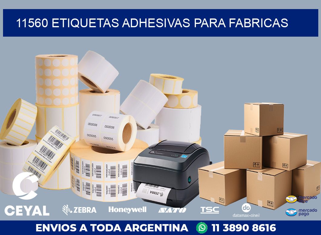 11560 ETIQUETAS ADHESIVAS PARA FABRICAS