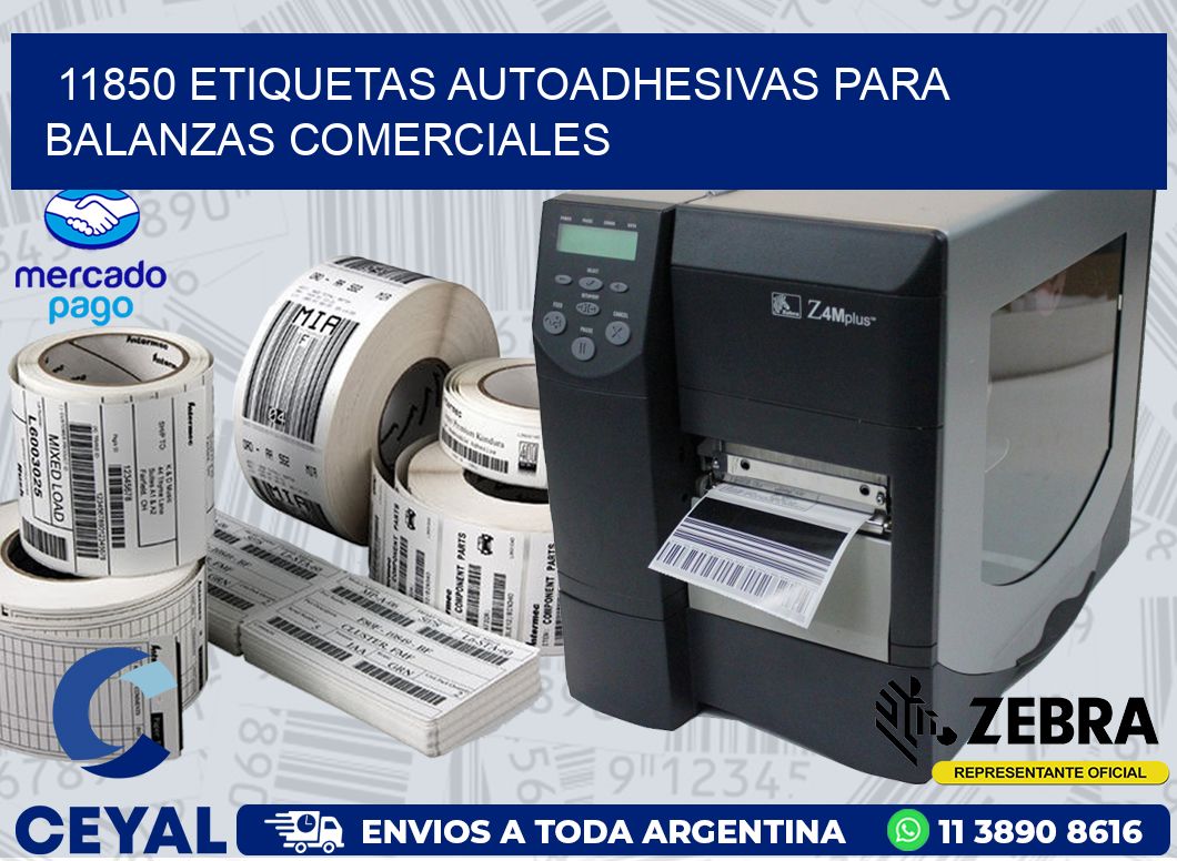 11850 ETIQUETAS AUTOADHESIVAS PARA BALANZAS COMERCIALES