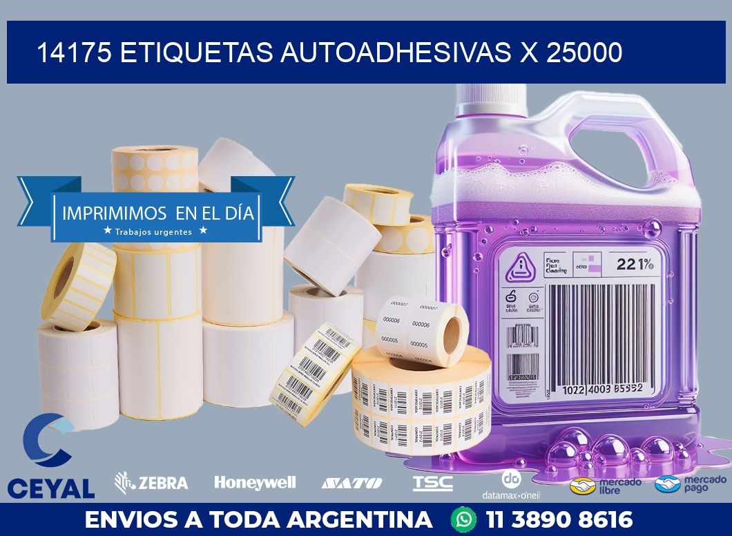 14175 ETIQUETAS AUTOADHESIVAS X 25000