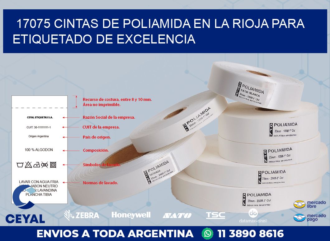 17075 CINTAS DE POLIAMIDA EN LA RIOJA PARA ETIQUETADO DE EXCELENCIA