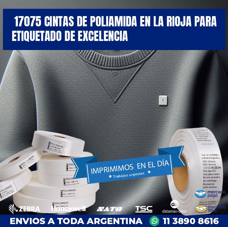 17075 CINTAS DE POLIAMIDA EN LA RIOJA PARA ETIQUETADO DE EXCELENCIA