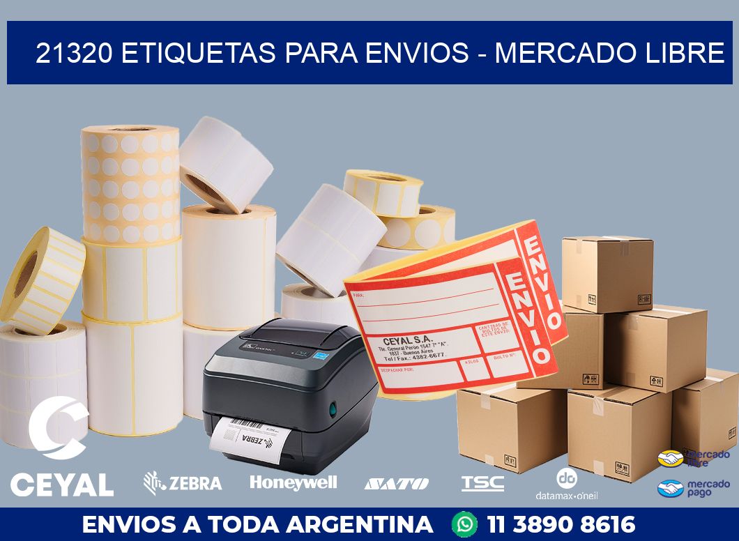 21320 ETIQUETAS PARA ENVIOS – MERCADO LIBRE