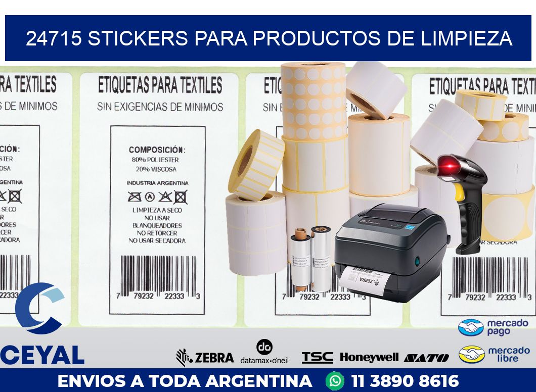 24715 STICKERS PARA PRODUCTOS DE LIMPIEZA