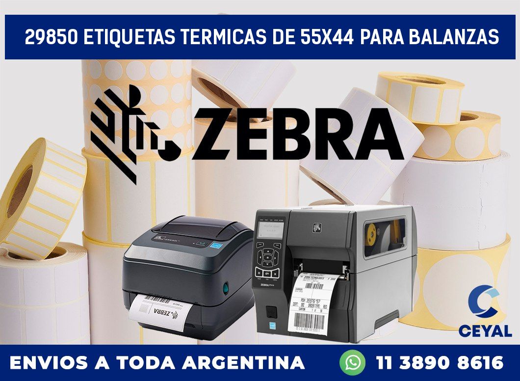 29850 ETIQUETAS TERMICAS DE 55X44 PARA BALANZAS