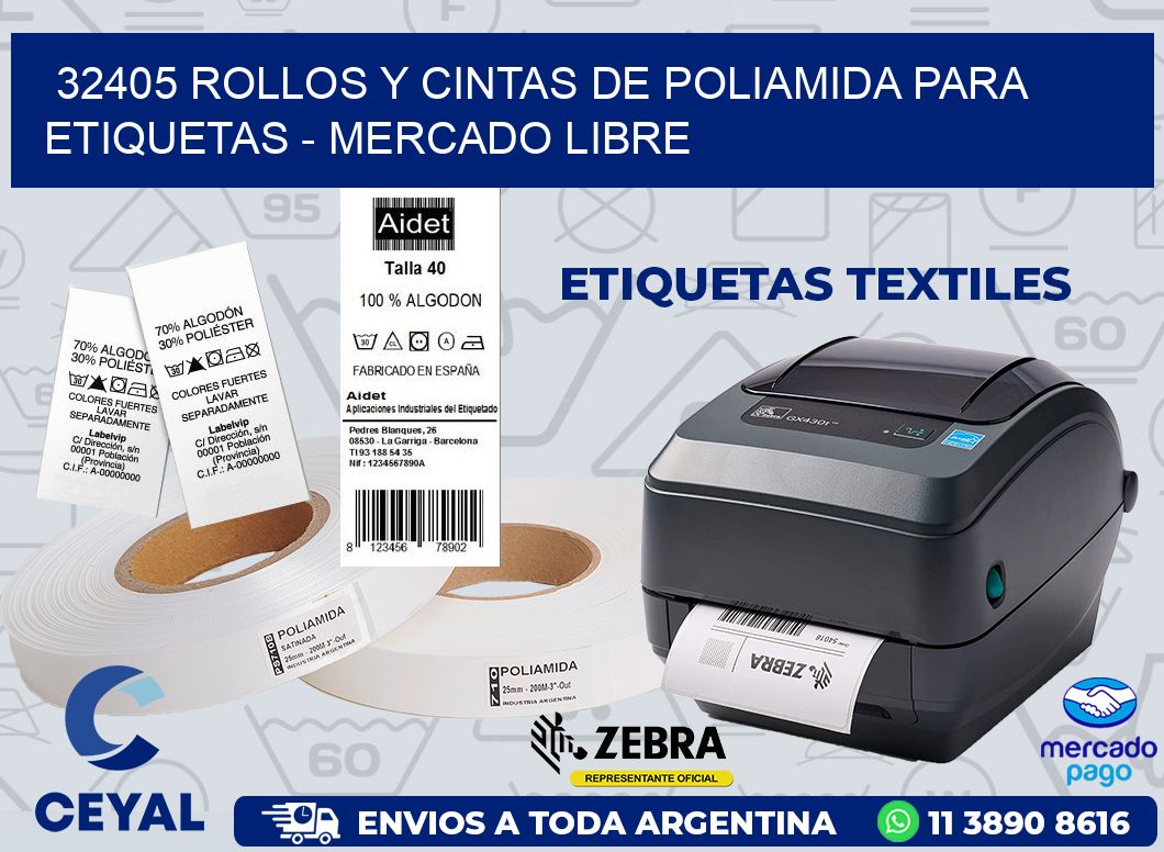 32405 ROLLOS Y CINTAS DE POLIAMIDA PARA ETIQUETAS - MERCADO LIBRE