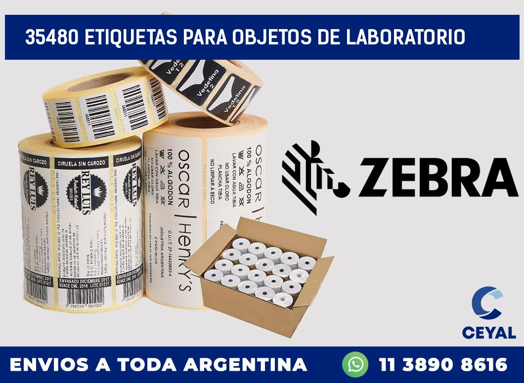 35480 ETIQUETAS PARA OBJETOS DE LABORATORIO