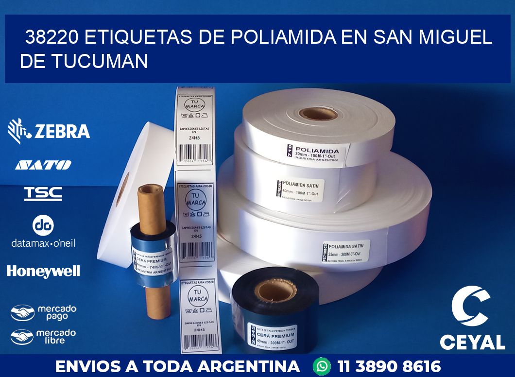 38220 ETIQUETAS DE POLIAMIDA EN SAN MIGUEL DE TUCUMAN