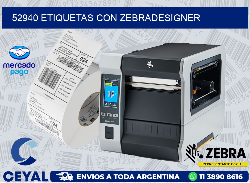 52940 ETIQUETAS CON ZEBRADESIGNER