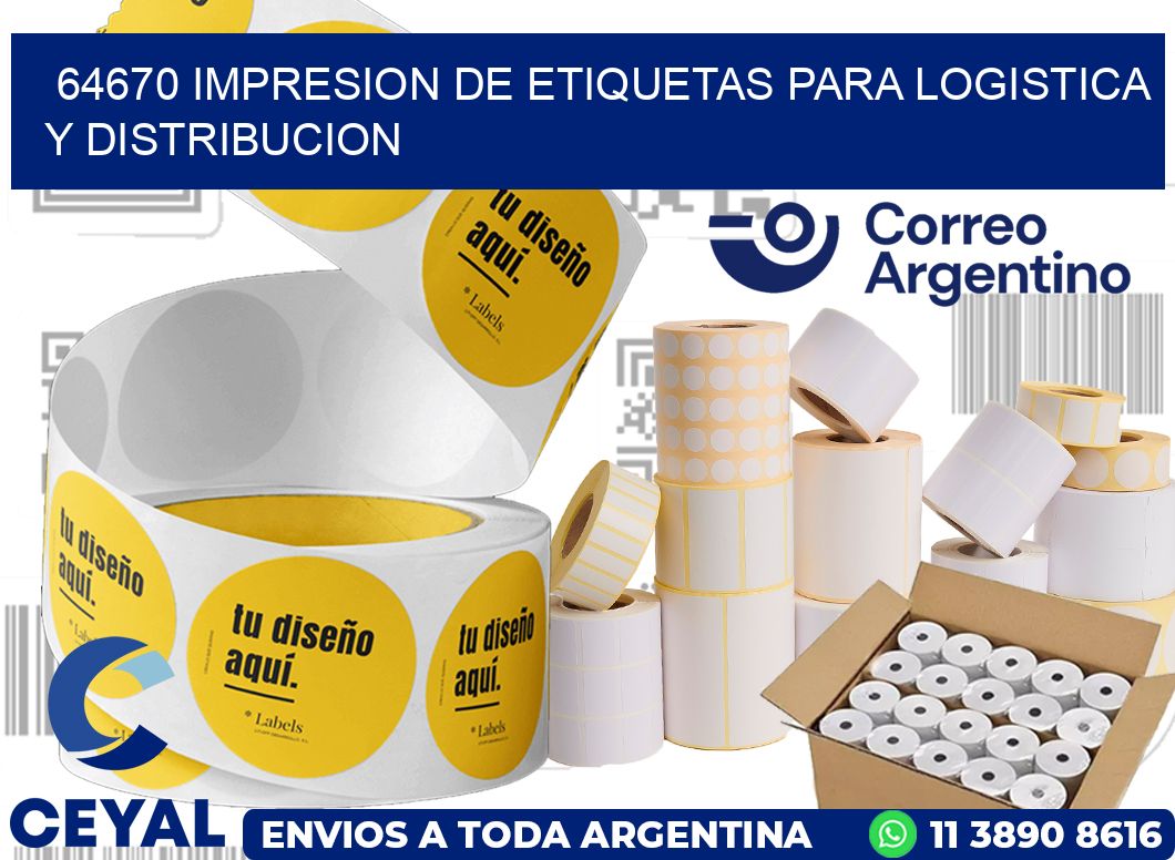 64670 IMPRESION DE ETIQUETAS PARA LOGISTICA Y DISTRIBUCION