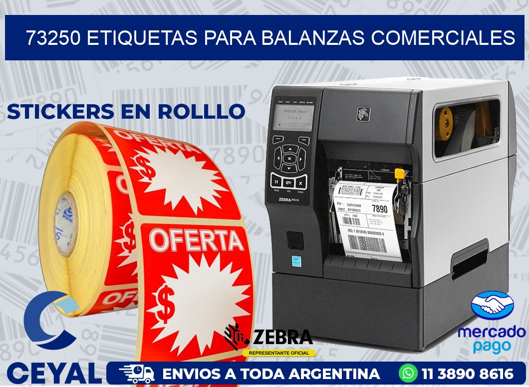 73250 ETIQUETAS PARA BALANZAS COMERCIALES