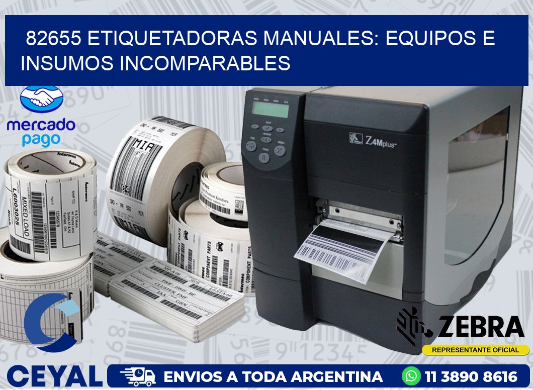 82655 ETIQUETADORAS MANUALES: EQUIPOS E INSUMOS INCOMPARABLES