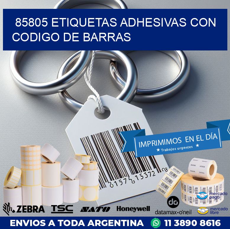 85805 ETIQUETAS ADHESIVAS CON CODIGO DE BARRAS