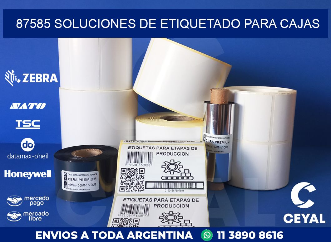 87585 SOLUCIONES DE ETIQUETADO PARA CAJAS