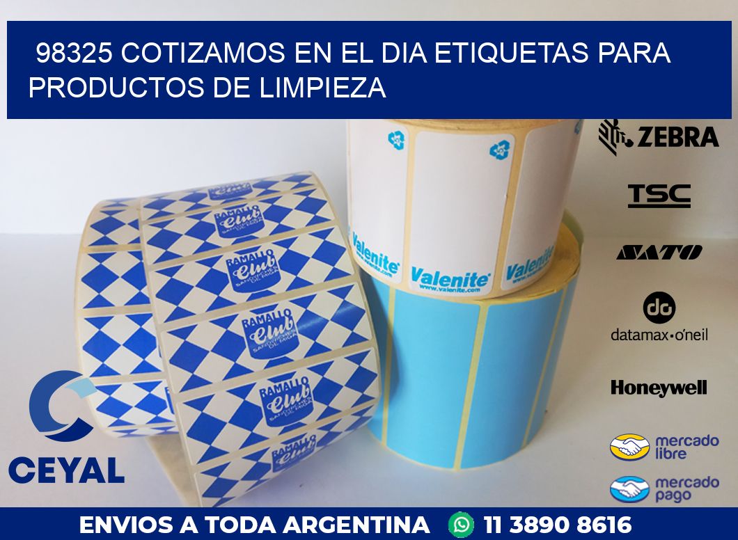98325 COTIZAMOS EN EL DIA ETIQUETAS PARA PRODUCTOS DE LIMPIEZA