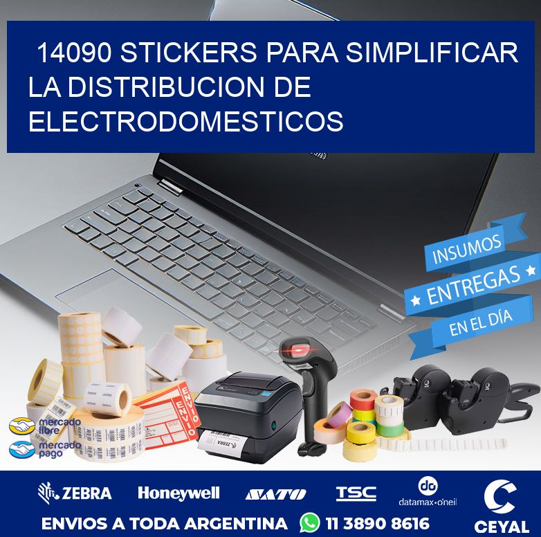 14090 STICKERS PARA SIMPLIFICAR LA DISTRIBUCION DE ELECTRODOMESTICOS