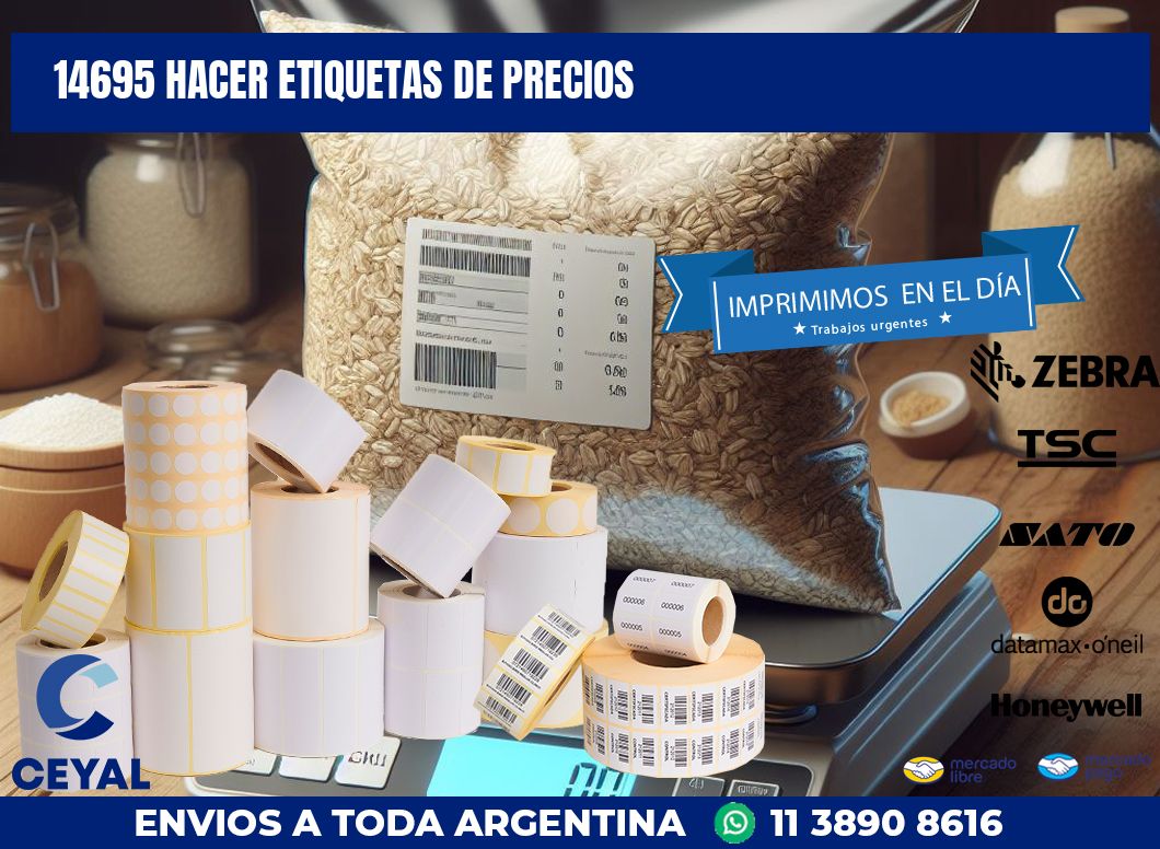 14695 HACER ETIQUETAS DE PRECIOS