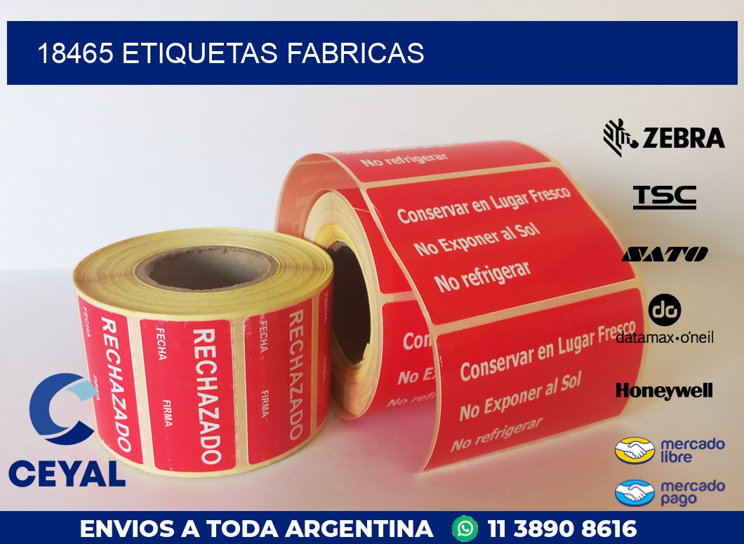 18465 ETIQUETAS FABRICAS