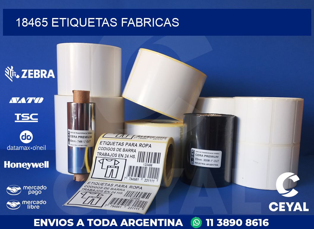 18465 ETIQUETAS FABRICAS