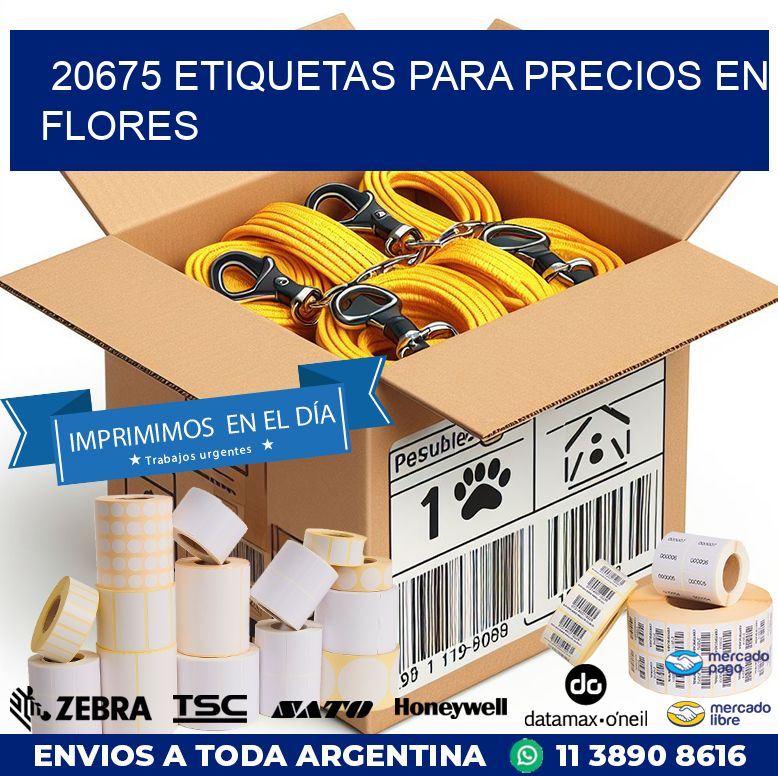 20675 ETIQUETAS PARA PRECIOS EN FLORES