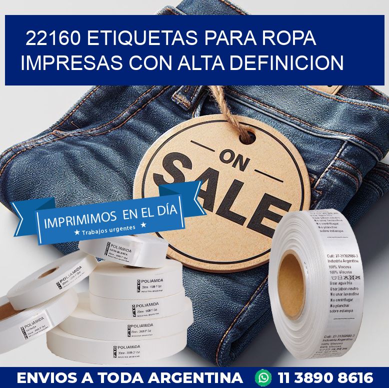 22160 ETIQUETAS PARA ROPA IMPRESAS CON ALTA DEFINICION