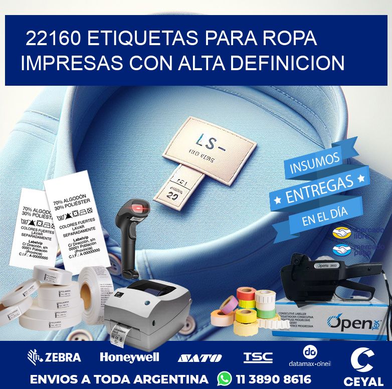 22160 ETIQUETAS PARA ROPA IMPRESAS CON ALTA DEFINICION