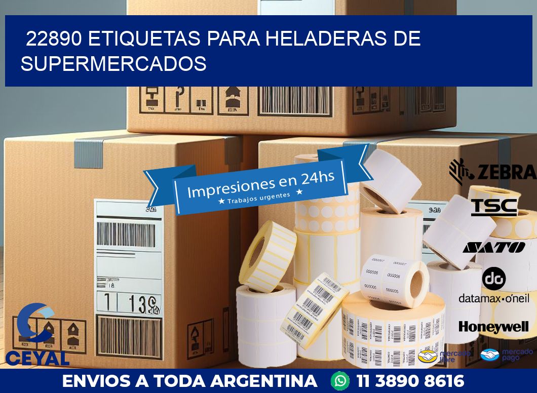 22890 ETIQUETAS PARA HELADERAS DE SUPERMERCADOS