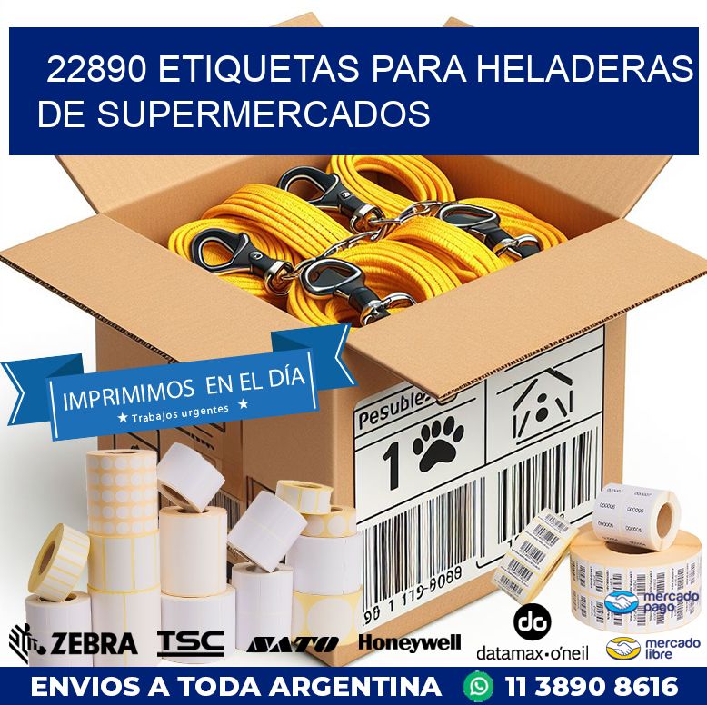 22890 ETIQUETAS PARA HELADERAS DE SUPERMERCADOS