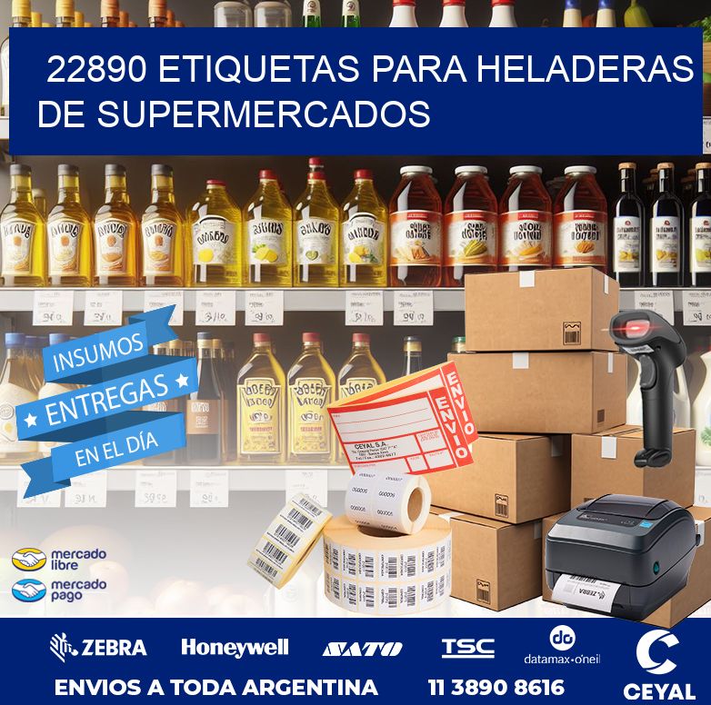 22890 ETIQUETAS PARA HELADERAS DE SUPERMERCADOS
