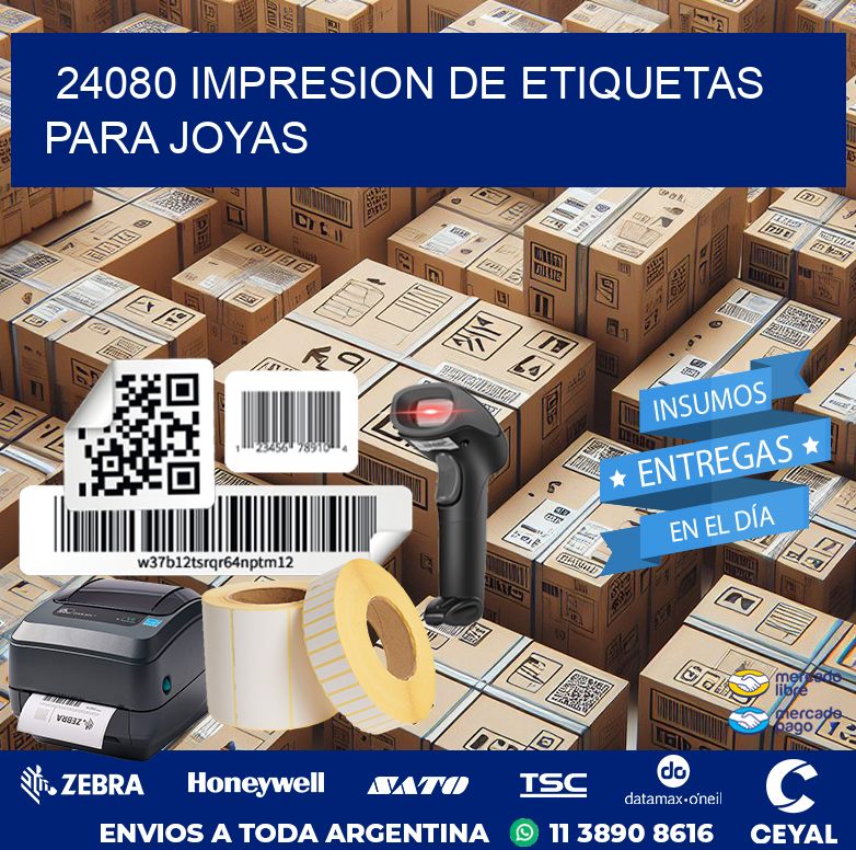 24080 IMPRESION DE ETIQUETAS PARA JOYAS
