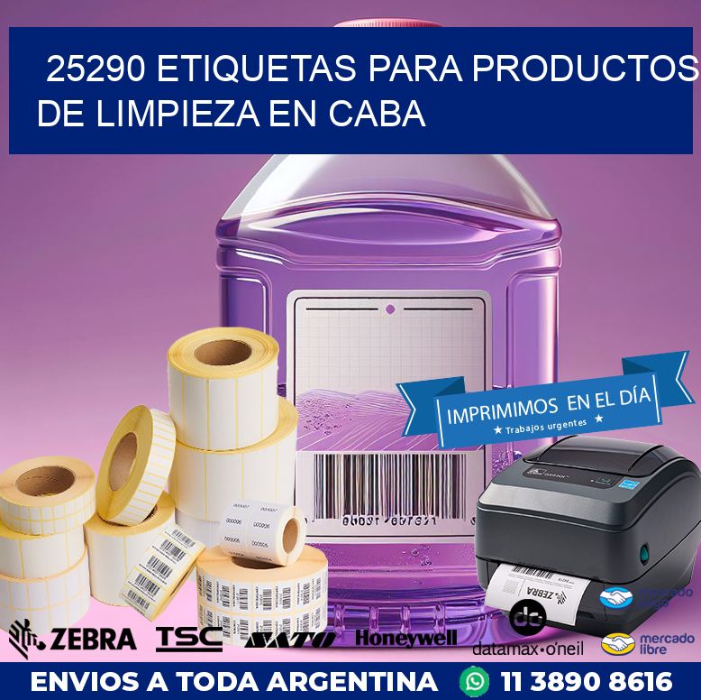 25290 ETIQUETAS PARA PRODUCTOS DE LIMPIEZA EN CABA