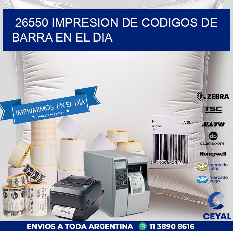 26550 IMPRESION DE CODIGOS DE BARRA EN EL DIA