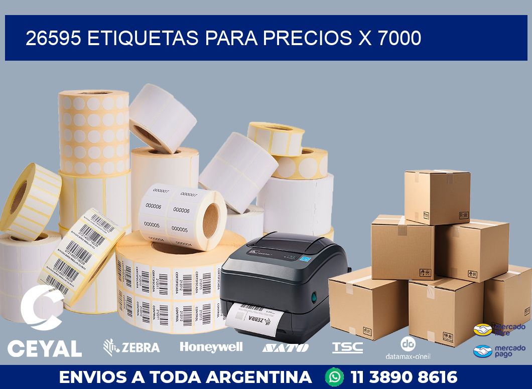26595 ETIQUETAS PARA PRECIOS X 7000