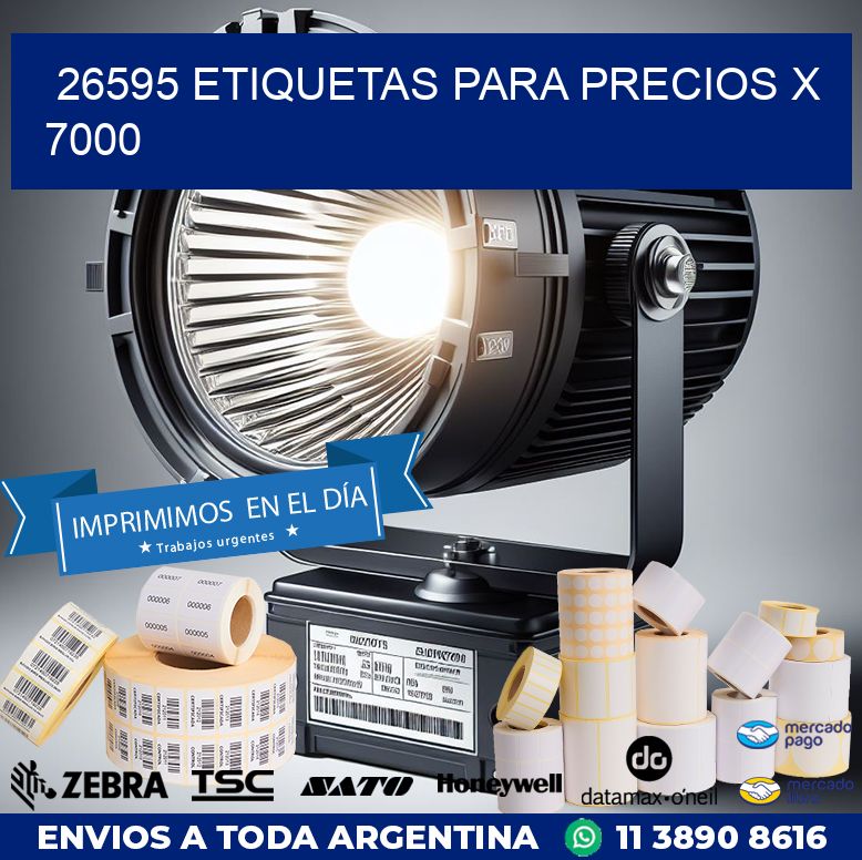 26595 ETIQUETAS PARA PRECIOS X 7000