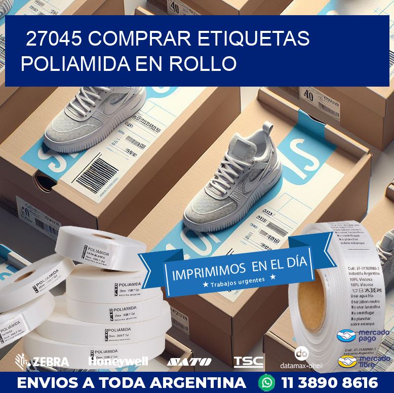 27045 COMPRAR ETIQUETAS POLIAMIDA EN ROLLO