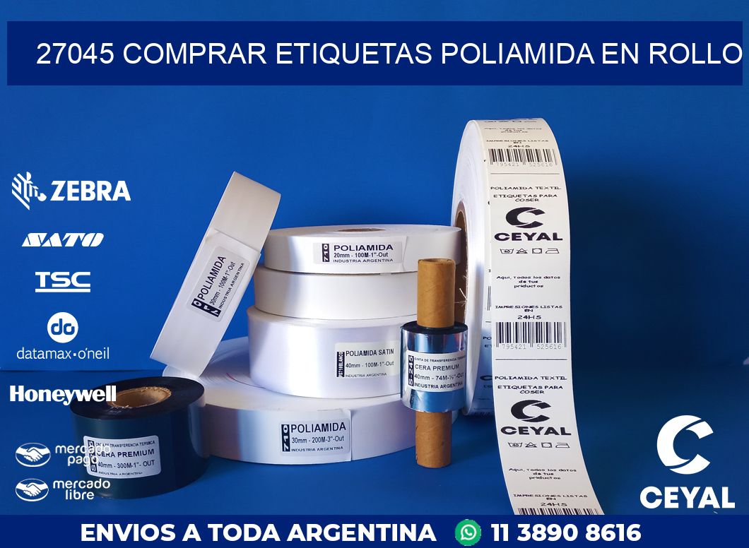 27045 COMPRAR ETIQUETAS POLIAMIDA EN ROLLO