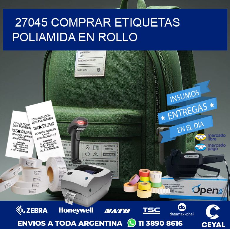 27045 COMPRAR ETIQUETAS POLIAMIDA EN ROLLO