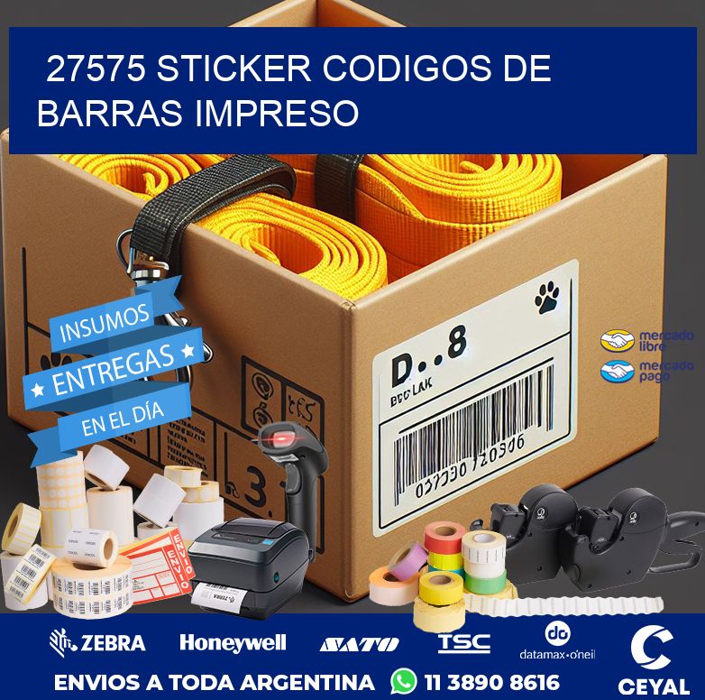 27575 STICKER CODIGOS DE BARRAS IMPRESO