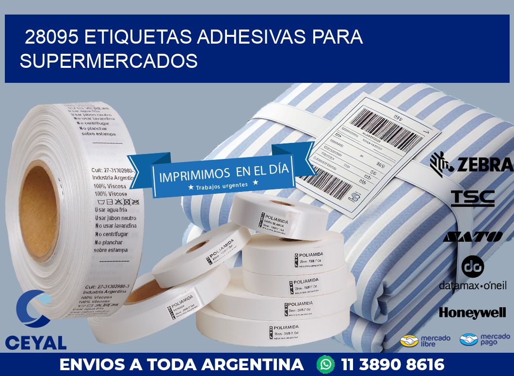 28095 ETIQUETAS ADHESIVAS PARA SUPERMERCADOS