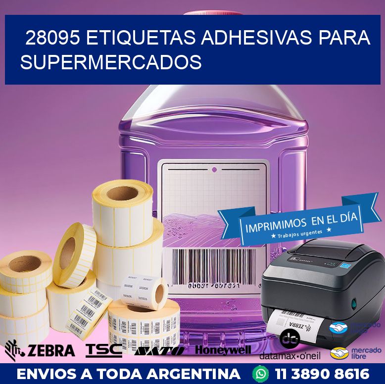 28095 ETIQUETAS ADHESIVAS PARA SUPERMERCADOS
