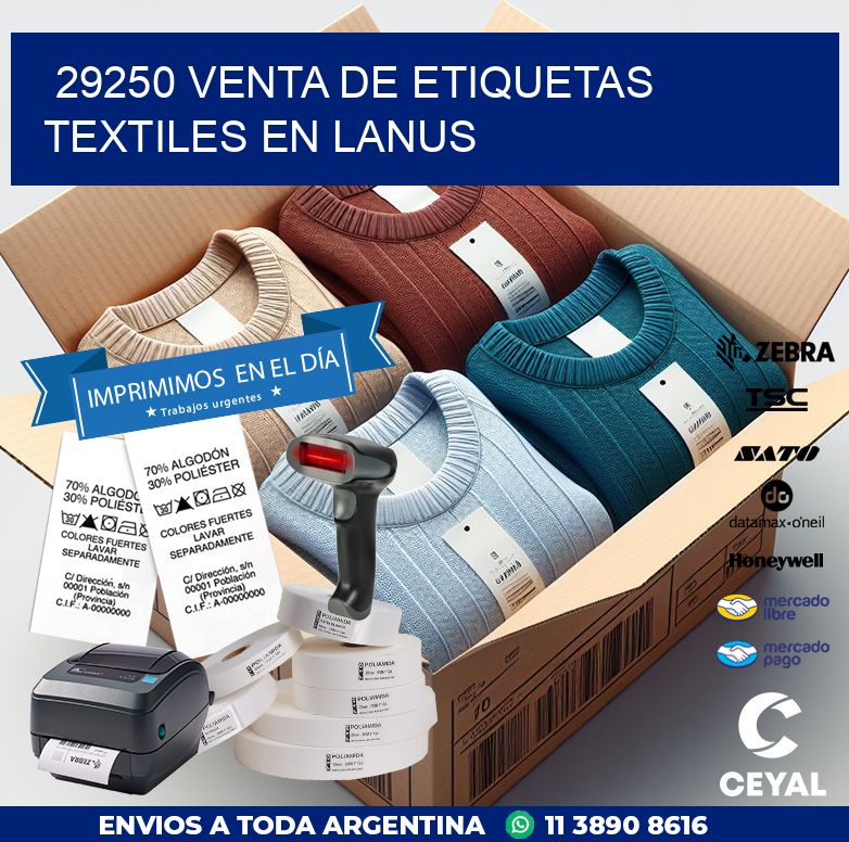 29250 VENTA DE ETIQUETAS TEXTILES EN LANUS