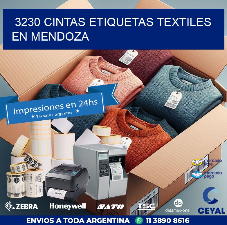 3230 CINTAS ETIQUETAS TEXTILES EN MENDOZA