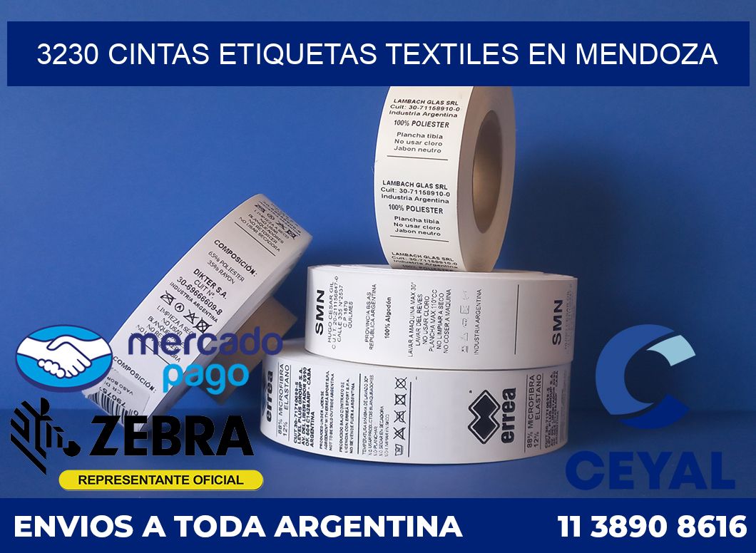 3230 CINTAS ETIQUETAS TEXTILES EN MENDOZA