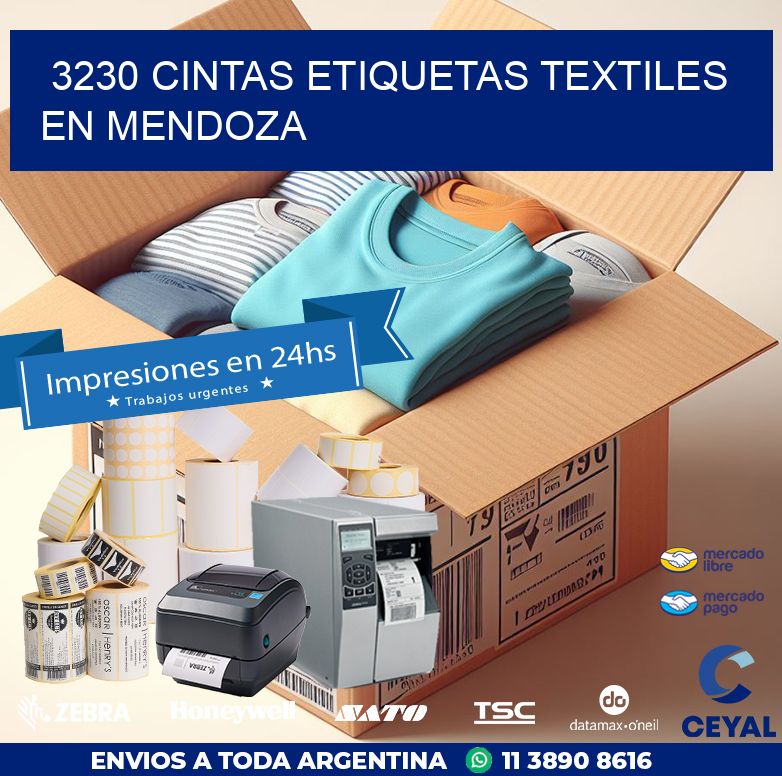3230 CINTAS ETIQUETAS TEXTILES EN MENDOZA