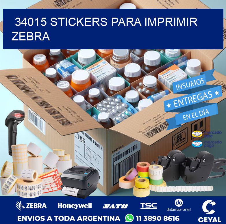 34015 STICKERS PARA IMPRIMIR ZEBRA