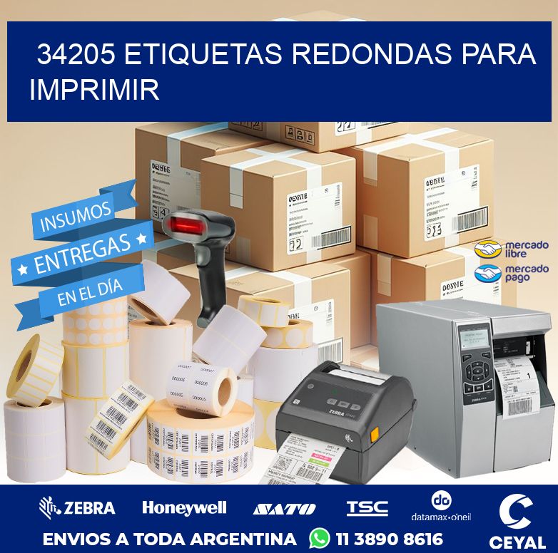 34205 ETIQUETAS REDONDAS PARA IMPRIMIR