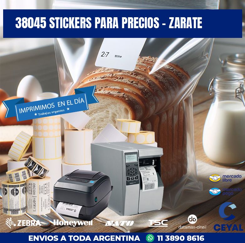 38045 STICKERS PARA PRECIOS - ZARATE