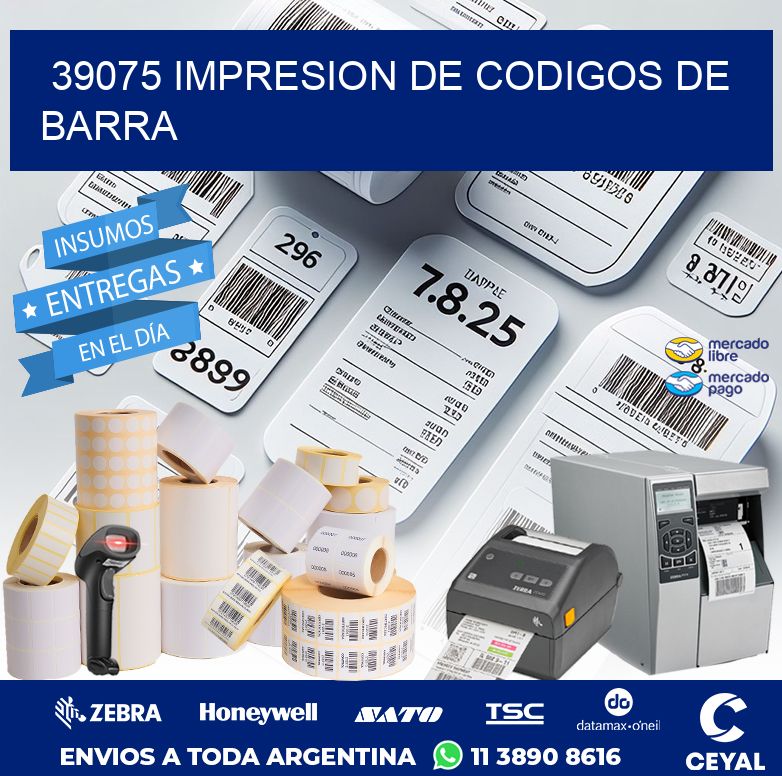 39075 IMPRESION DE CODIGOS DE BARRA
